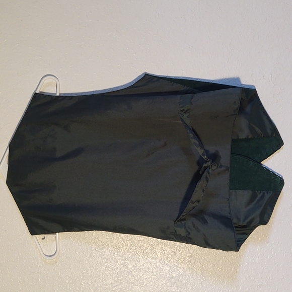 Forest Green Suede Leather Vest Motoboho Vintage Arizona Jean Company - Picture 7 of 7